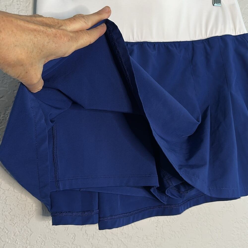 Prince Blue Skort White Band Tennis Pickleball Nautical Preppy Country Club Mini - Picture 3 of 6